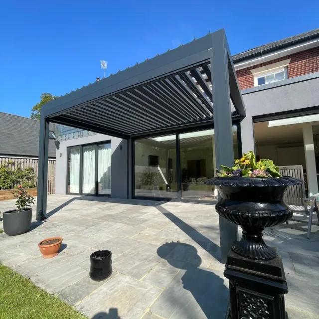 Wooden pergola in London